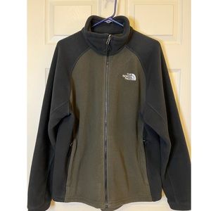 Men’s North Face Fleece Two Tone Jacket Full Zip Jacket.